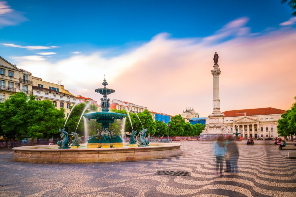 Rossio Square, Lisbon, Portugal